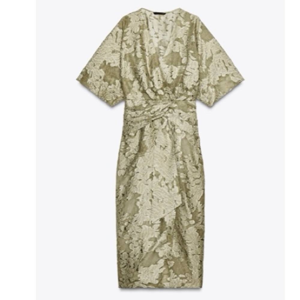 Textured Drape Dress NWT